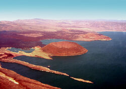 Lake Turkana as it appears in reality.
