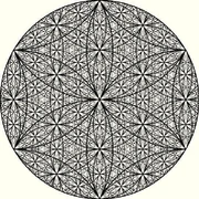 Fractaling flower of life