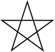 225px-Five Pointed Star Lined.svg