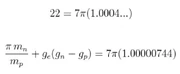 ge = -2.002319304362 ; gn = -3.82608545 ; gp = 5