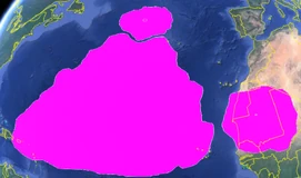 Atlantis marked out on Google Earth