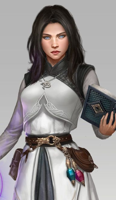 Elberen Harrowdale, Female Human Chronurgy Wizard - The Party - Myth-Weavers