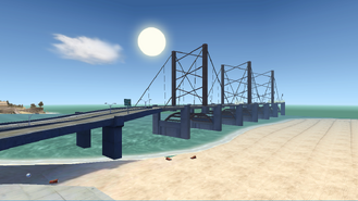 The bridge which connects the The City and Big Rock.