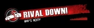The unused "RIVAL DOWN!" on-screen message.