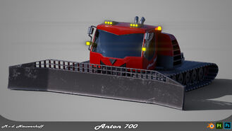 Pistenbully 300, going by the name of Anton 700.