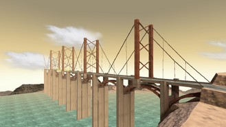 The bridge which connects The City and the Big Rock.