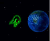 GL and Flash flying through Space