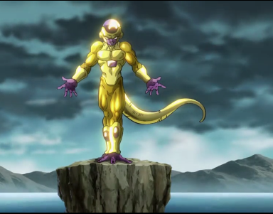 Screen shots from the fight against Golden Frieza