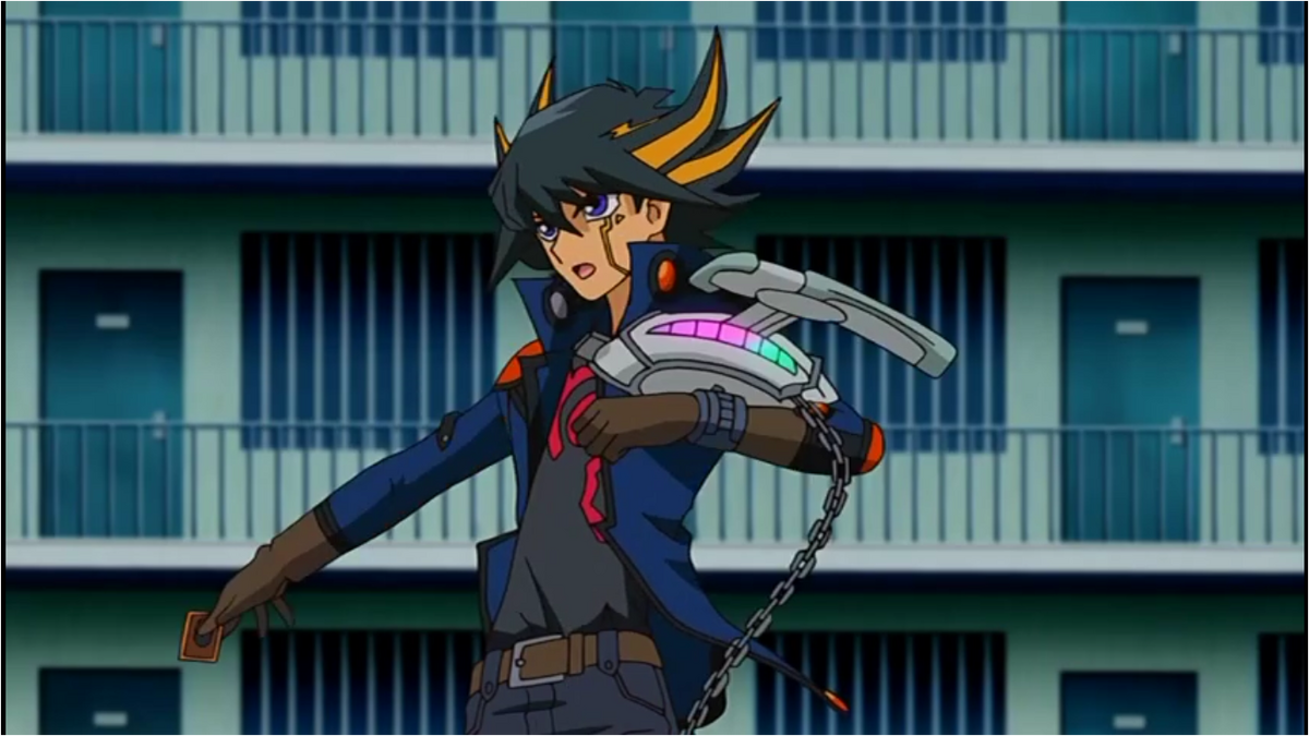 Download Yusei Fudo from Yu-Gi-Oh! 5D's in an intense duel against