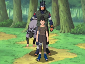 Asuma rescues Shikamaru