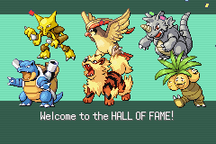 Deeez Nutz on X: So thats me beaten pokémon fire red heres my hall of fame  victory team. Emerald next I think. #pokemonhalloffame   / X