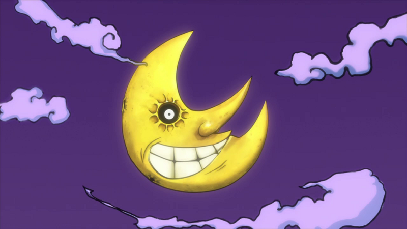 cartoon full yellow moon