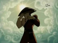 Guan odchodzi po pożegnaniu się z mnichami Xiaolinu.