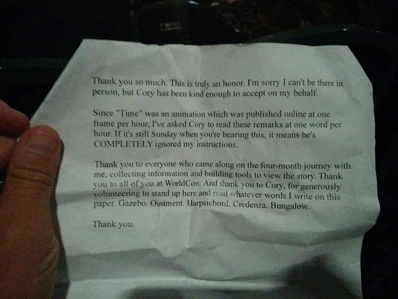 HugoAwardSpeechPaper