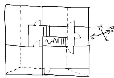 Here is a quick drawing of the whole floor