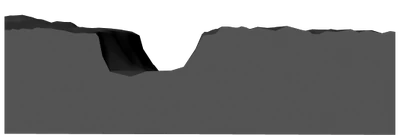 The river as it appeared in frame 1097, again with more geometry showing.