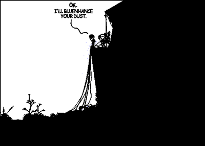 Really, there might be heaps of black cats in these pictures. Who would know?