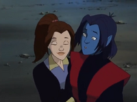 Shadowcat and Nightcrawler hug