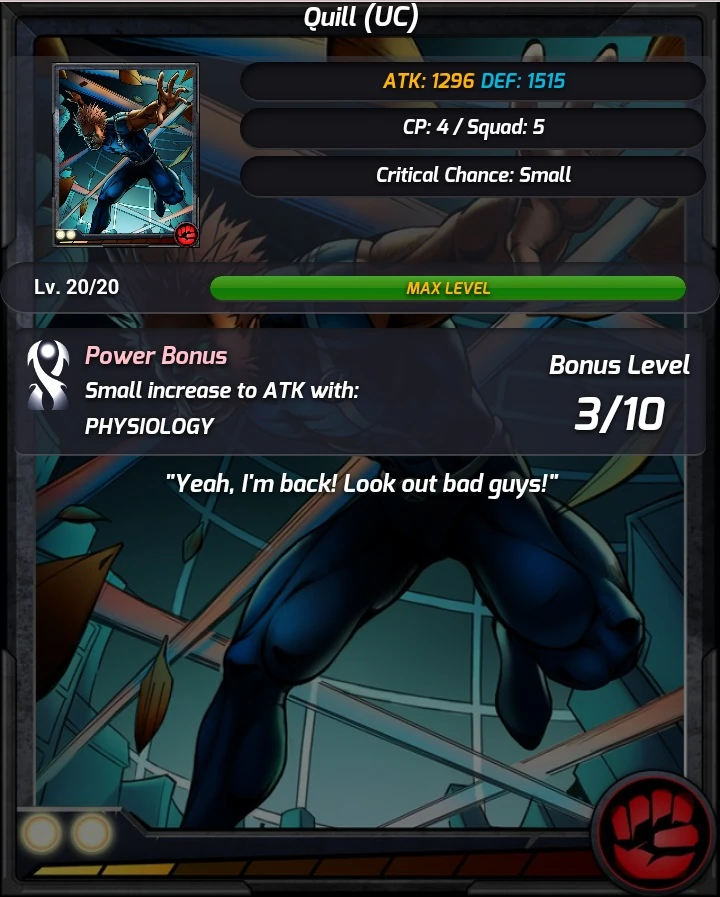 Quill XMen Battle Of The Atom Mobile Game Wiki Fandom