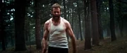 Logan lucha contra los soldados de Transigen en el bosque.
