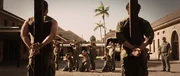 Logan y Victor son enviados a ser ejecutados por un pelotón de fusilamiento.