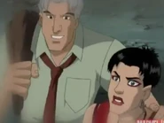 The fake memory showed Erik with Wanda watching fireworks one night