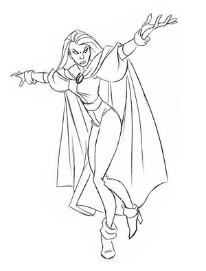 storm x men evolution coloring pages