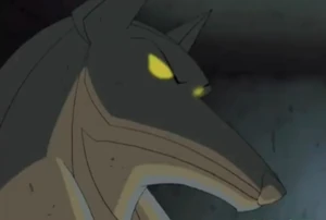 Dog-headed Egyptian Guard statue