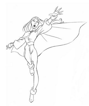 storm x men evolution coloring pages