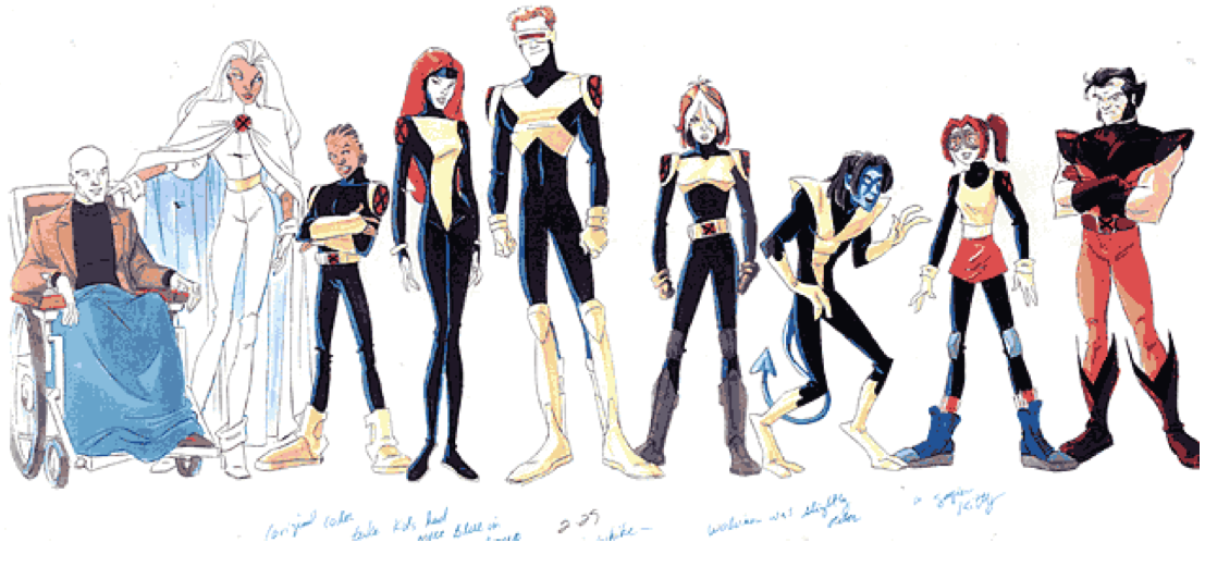 x  men drawings