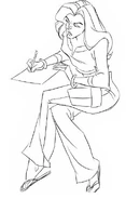 Jean's pose for the intro