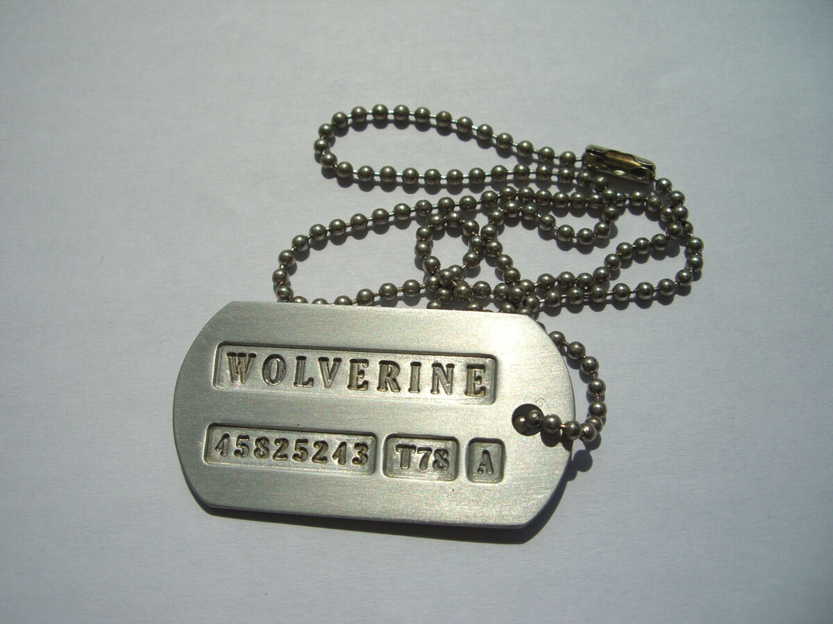 Wolverine tag necklace shop