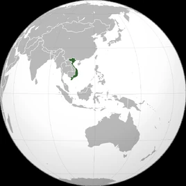 Vietnam (orthographic projection)