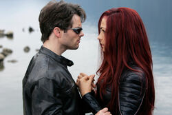 Jean Grey and Cyclops at Alkali Lake.