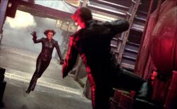 Jean Grey uses her powers against a brainwashed Cyclops.