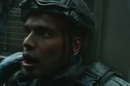 Alain Chanoine as Military Train Guard