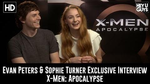 Sophie Turner and Evan Peters Exclusive Interview - X-Men Apocalypse