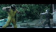 Colossus battles Juggernaut