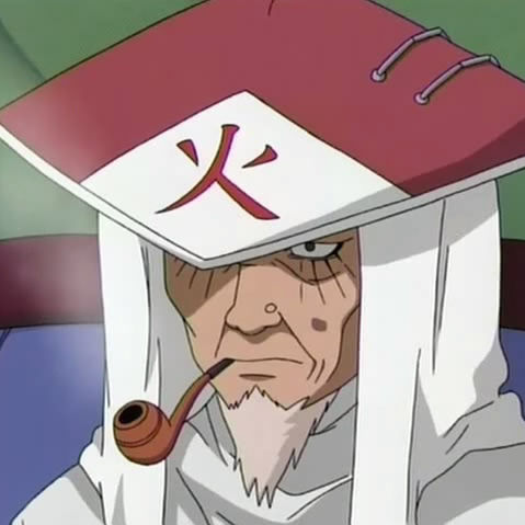 Hiruzen Sarutobi (猿 飛 ヒルゼン, Sarutobi Hiruzen), foi o Terceiro Hokage  (三代目火影,Sandaime Hokage, Literalmente significa Terceira Sombra do Fogo)  que veio do clã Sarutobi de Konohagakure. Ele fazia parte