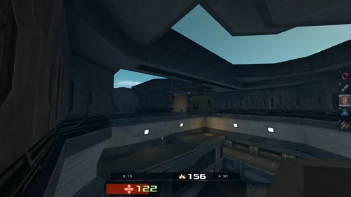 From Mega Health platform, shooting Mortar secondary in this position can trigger the elevator to rise.