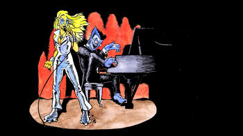 Dazzler-and-the-Beast-in-concert