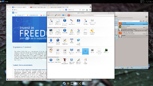 Kde desktop, scaled