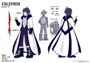 The official reference sheet of X!Frisk's adult form