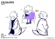 The official reference sheet of X!Alphys
