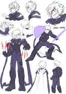 The official concept art of X!Chara (adult form)