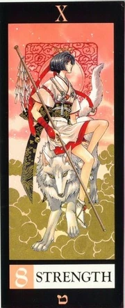 Yuzuriha is 'The Strength' in the tarot cards.