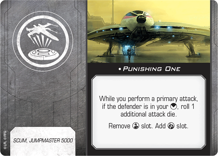 Star Wars X Wing 2nd Edition Punishing One 