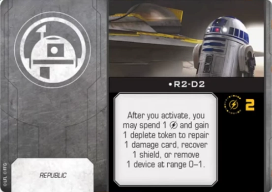 R2 D2 Astromech Republic X Wing Miniatures Second Edition Wiki Fandom