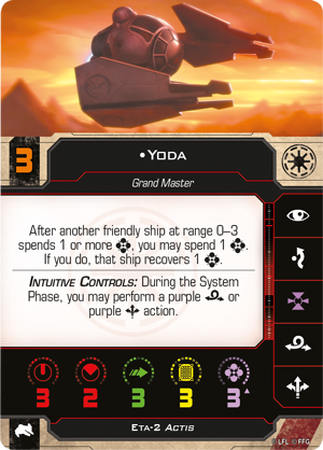 Yoda Eta 2 Actis X Wing Miniatures Second Edition Wiki Fandom