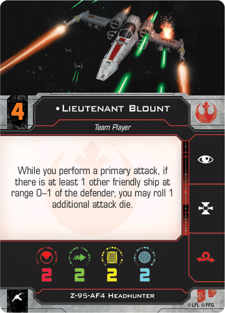 Lieutenant Blount | X-Wing Miniatures: Second Edition Wiki